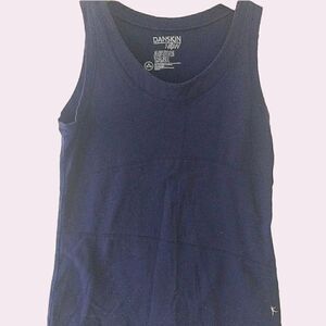 Vintage Danskin Navy Blue Workout Stretch Tank Top size M